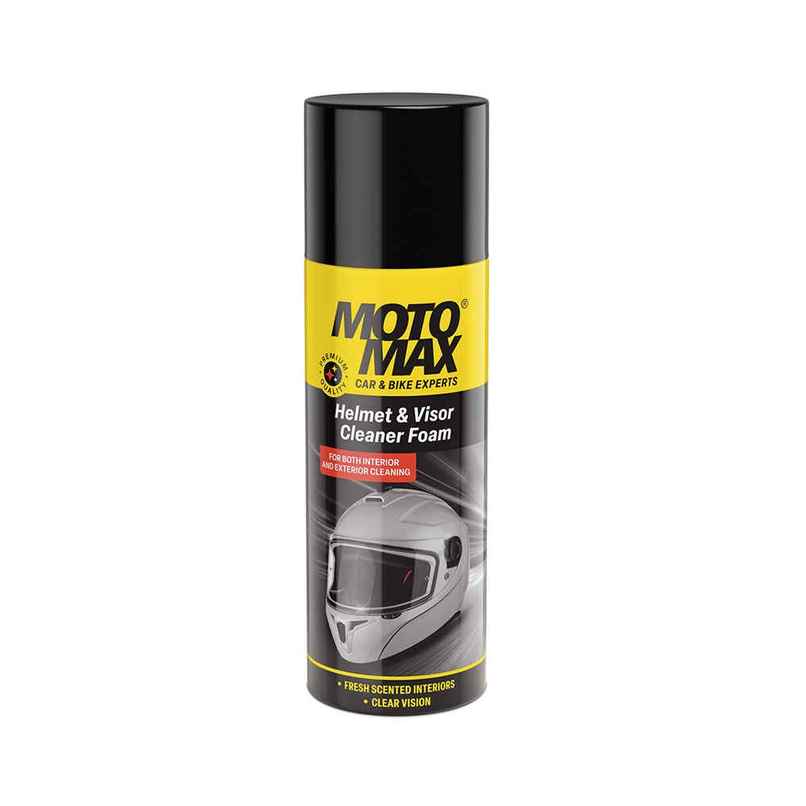 Motomax Helmet & Visor Cleaner Foam, Interior & Exterior Cleaning, Removes Dust, Fingerprints Motomax Helmet & Visor Cleaner Foam, Interior & Exterior Cleaning, Removes Dust, Fingerprints