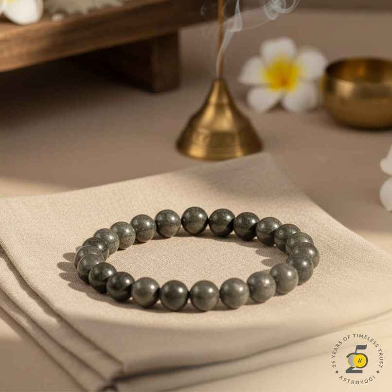 Raw Pyrite Bracelet | Natural Gemstones | Pack of 1 | Astroyogi