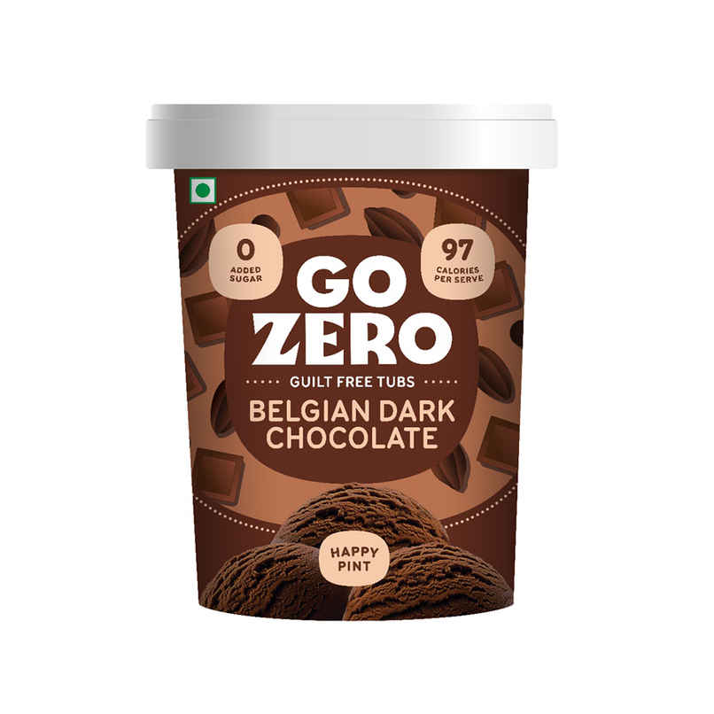 Go Zero Belgian Dark Chocolate Guilt Free Ice Cream Tub