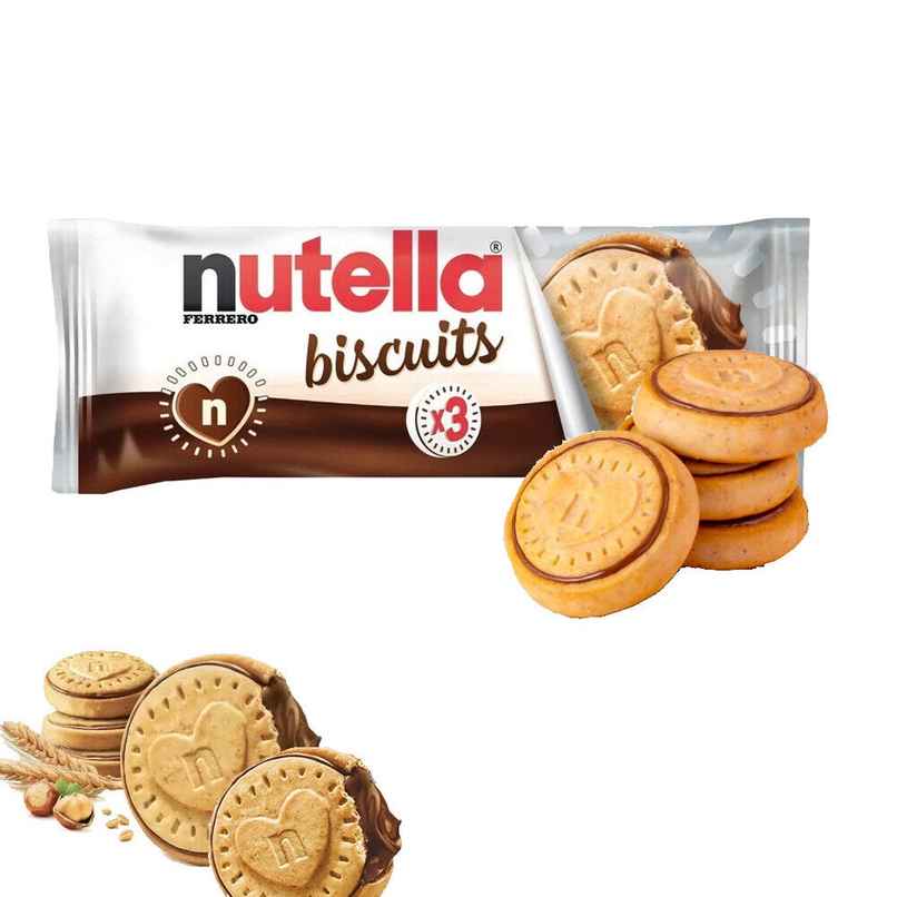 Nutella Ferrero Chocolate Biscuits Pack of 3