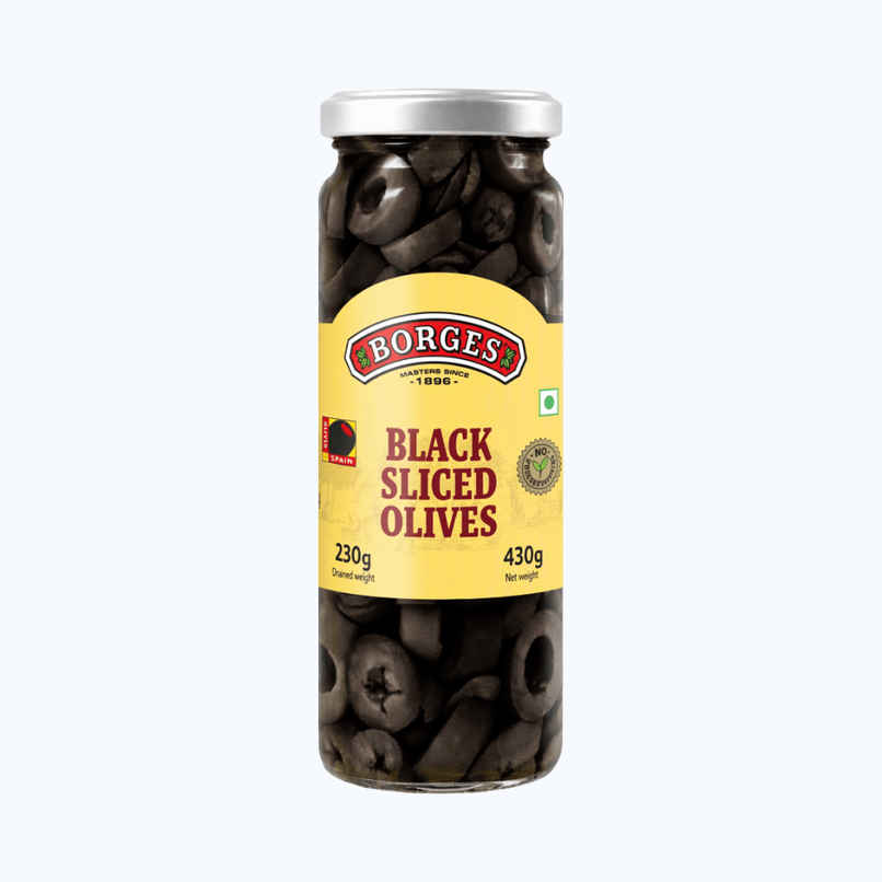 Borges Black Sliced Olives