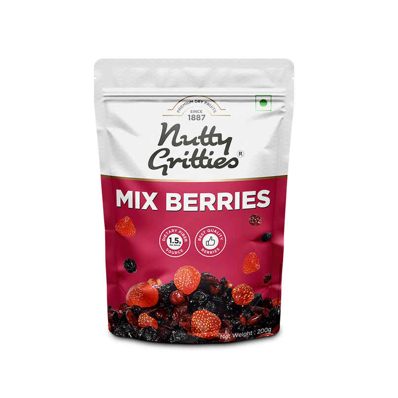 Nutty Gritties Premium Mix Berries - 4 In 1 Fibre-Rich Snack Nutty Gritties Premium Mix Berries - 4 In 1 Fibre-Rich Snack
