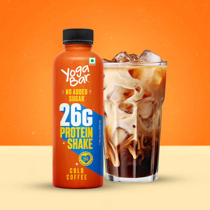 Yoga Bar 26g Protein Shake Cold Coffee |Protein Milkshake with No Added Sugar Yoga Bar 26g Protein Shake Cold Coffee |Protein Milkshake with No Added Sugar