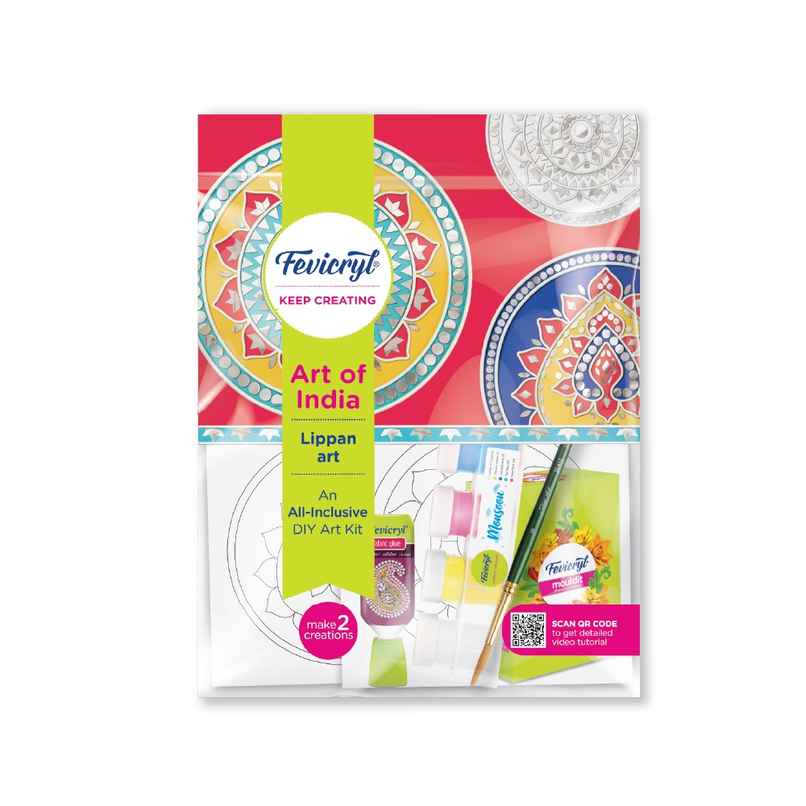 Fevicryl Indian Lippan Art Kit DIY Set | Birthday Return Gifts for 14+ Teens Fevicryl Indian Lippan Art Kit DIY Set | Birthday Return Gifts for 14+ Teens