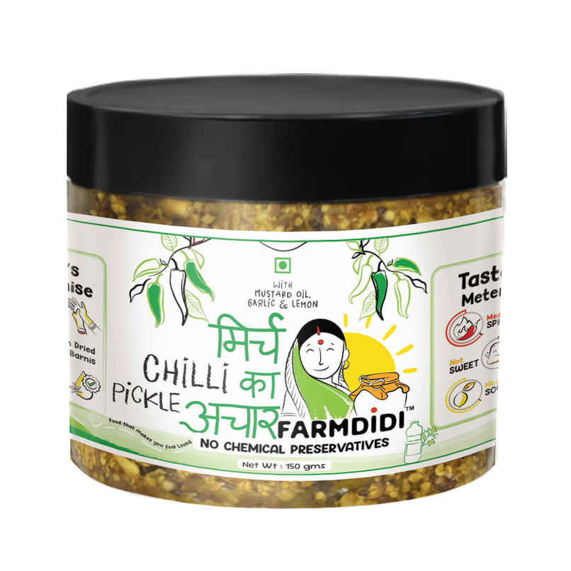 Farmdidi Green Chilli Pickle Farmdidi Green Chilli Pickle