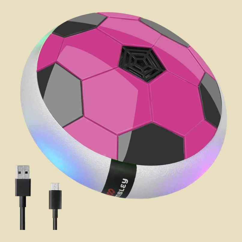 Wembley C-Type Usb Rechargeable Battery Powered Hover Football Indoohover Ball Soccer - Pink
