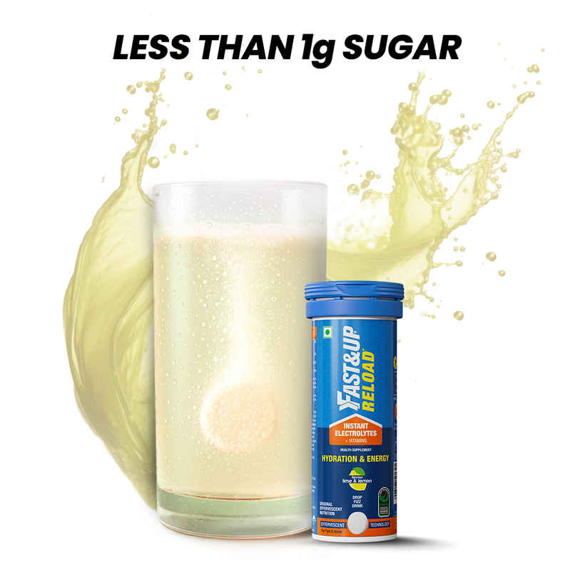 Fast&Up Reload Low Sugar Instant Hydration Drink Lime Lemon 10s Fast&Up Reload Low Sugar Instant Hydration Drink Lime Lemon 10s