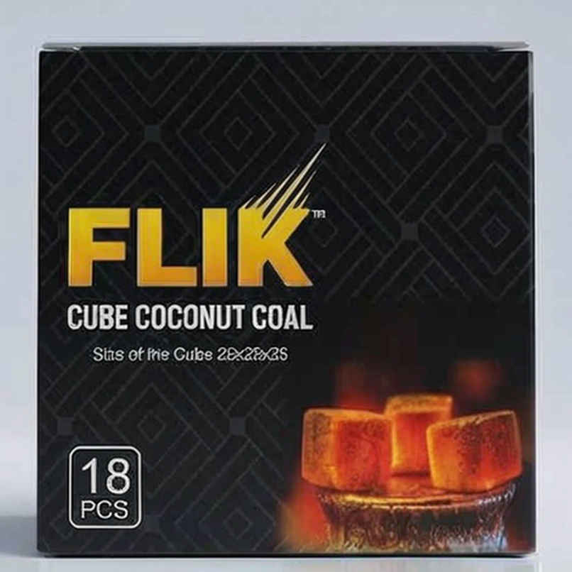Flik Cube Coconut Coal Flik Cube Coconut Coal