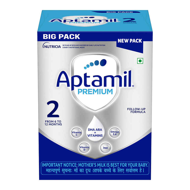 Aptamil Premium Infant Formula for Babies - Stage 2 (6-12 months) with DHA ARA