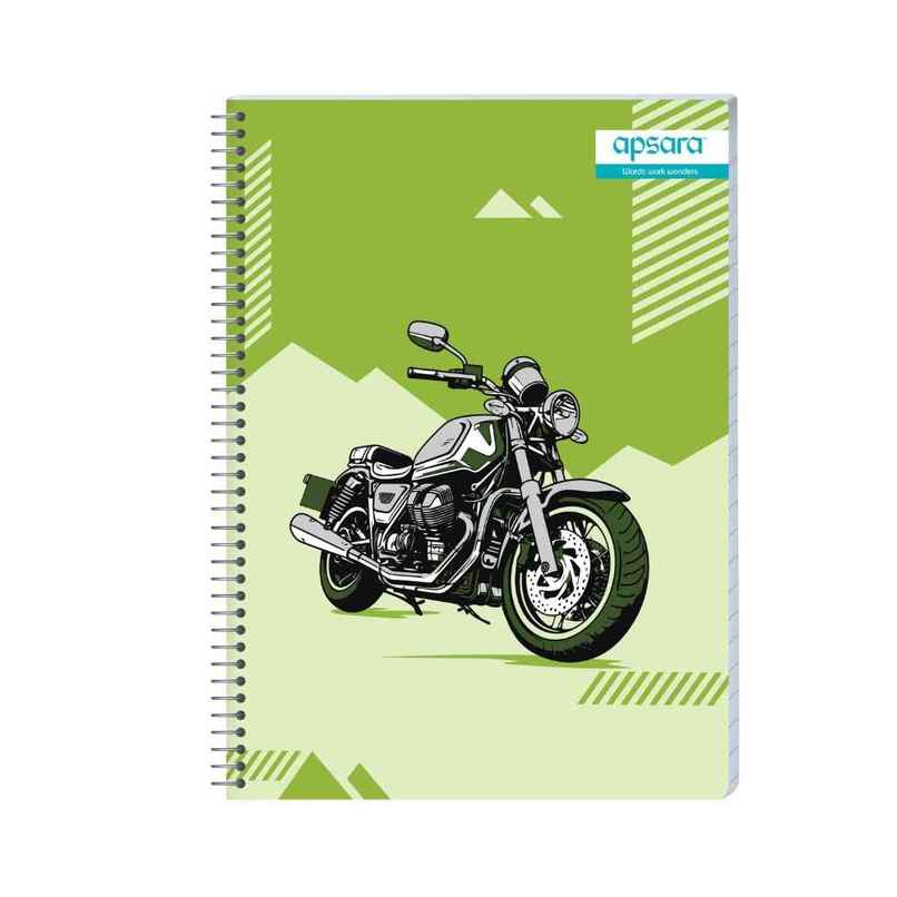 Apsara Spiral Bound 5 Subject Single Line Notebook 60gsm | 27 x 20 cm | 252 Pages | Covers May Varry Apsara Spiral Bound 5 Subject Single Line Notebook 60gsm | 27 x 20 cm | 252 Pages | Covers May Varry