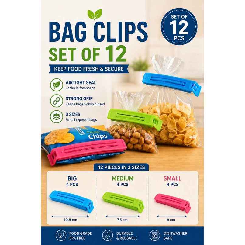 Everest Bag Clip Set Of 12 Pcs