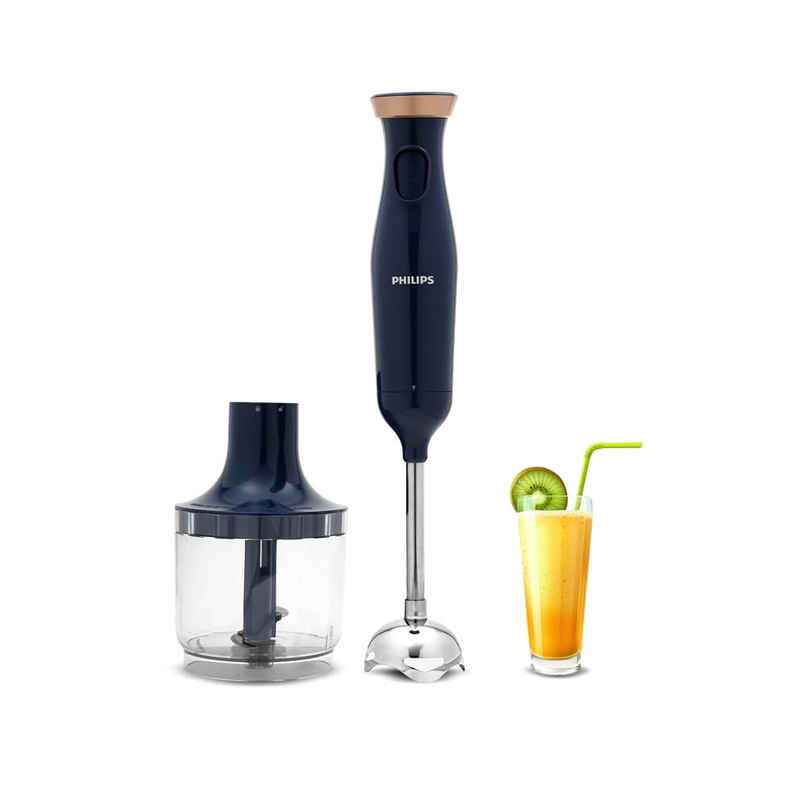 Philips HL1683 00 Hand Blender 300W with Steel Arm Easy Storage Blue