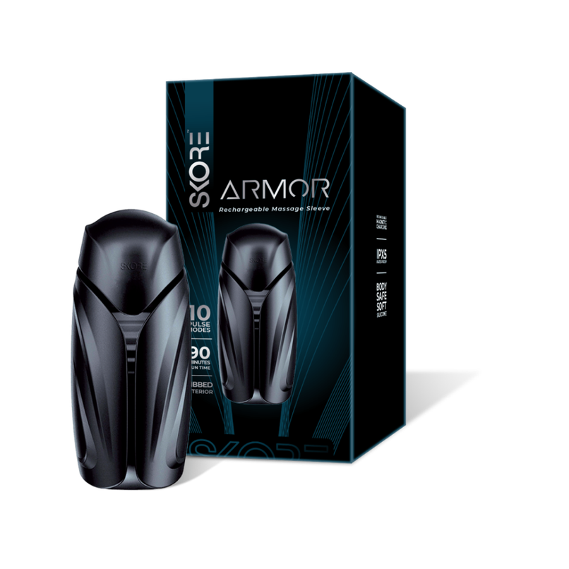Skore Armour - Rechargeable Massage Sleeve Storker | Waterproof - Magnetic rechargeble Charging