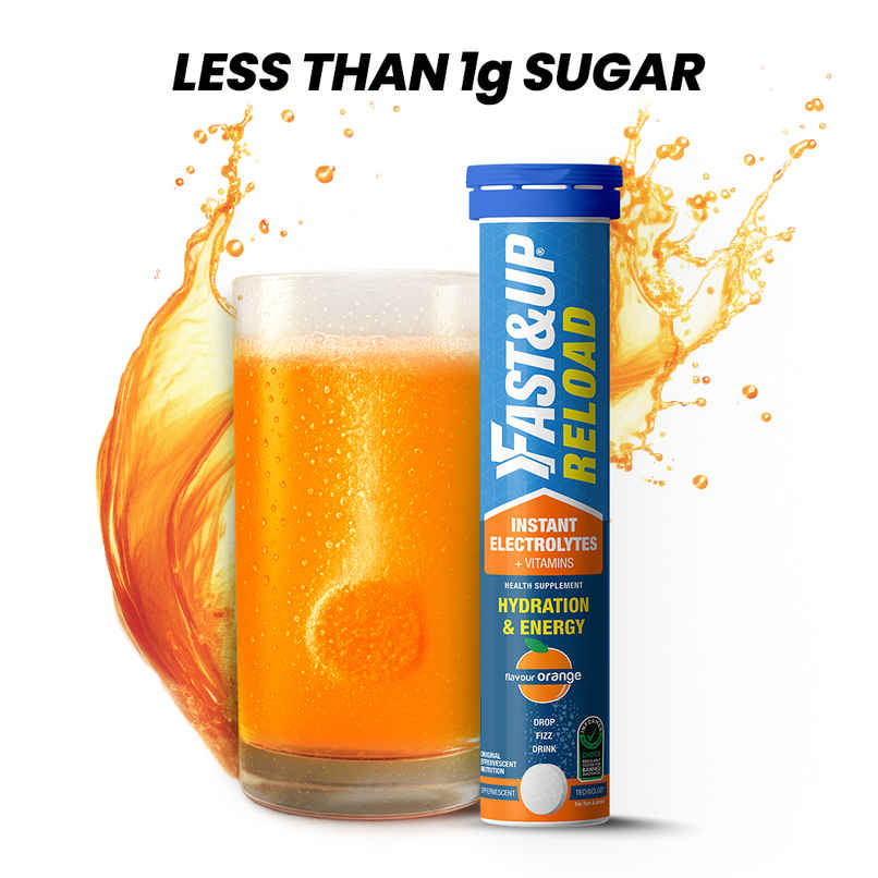 Fast&Up Reload Energy Drink Low Sugar Electrolyte - Orange Flavour