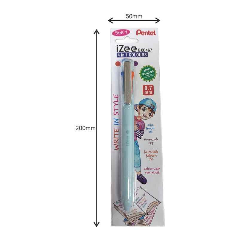Pentel 4 in 1 Ball Pen Single Light Blue Body Orange Pink Sy Blue Violet Ink Pentel 4 in 1 Ball Pen Single Light Blue Body Orange Pink Sy Blue Violet Ink