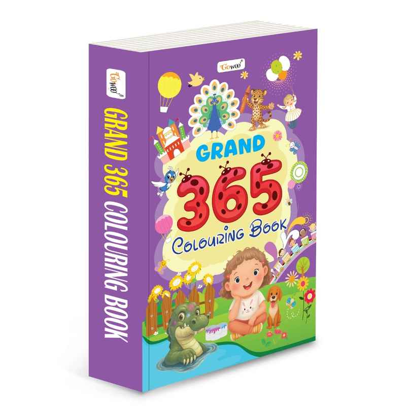 Grand 365 Colouring Book | Learn with Colouring | Creative Learning for Toddlers | Gowoo