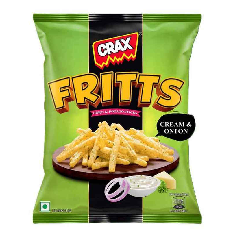 Crax Fritts Sour Cream and Onion Corn & Potato Stick Snacks Crax Fritts Sour Cream and Onion Corn & Potato Stick Snacks