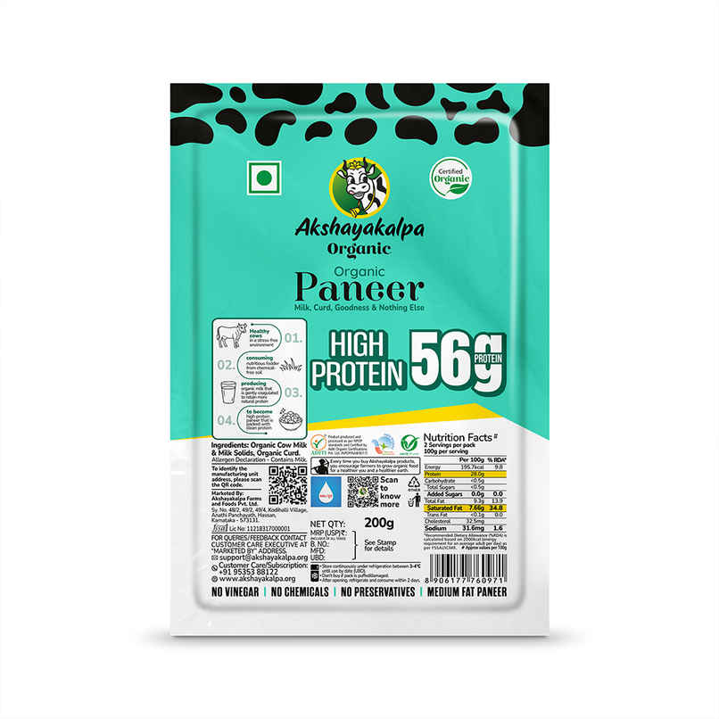 Akshayakalpa Organic High Protein Paneer