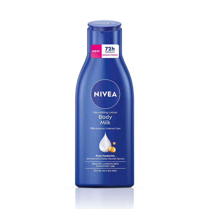 NIVEA Nourishing Body Lotion Body Milk|48 H Moisturization|2X Almond Oil|For Very Dry Skin