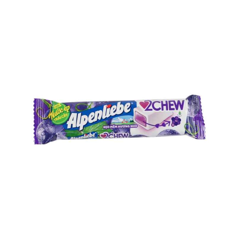 Alpenliebe 2chew Grape Flavoured Soft Toffee