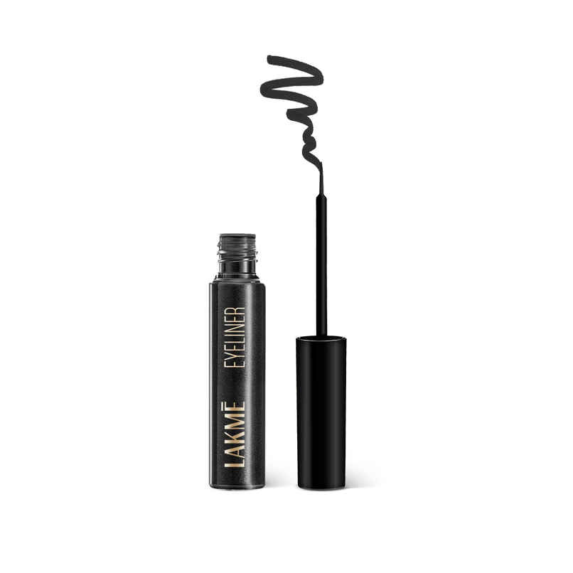 Lakme Unreal Precision Liquid Eye Liner Lightweight & Smudgeproof Eye Liner, Black
