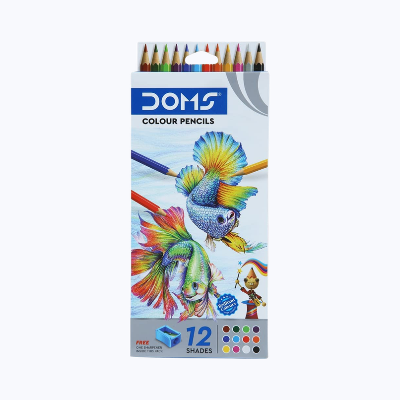 Doms Fsc 12 Shades Colour Pencil