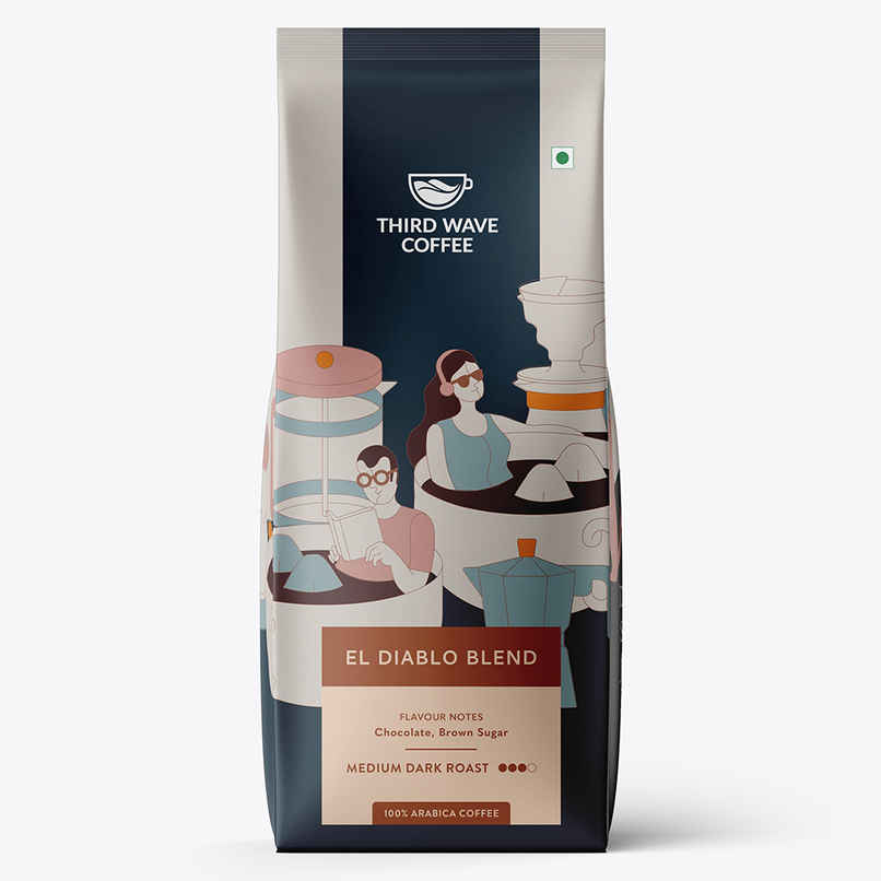 Third Wave Coffee Eldiablo French Press Medium Dark Roasted Ground Coffee