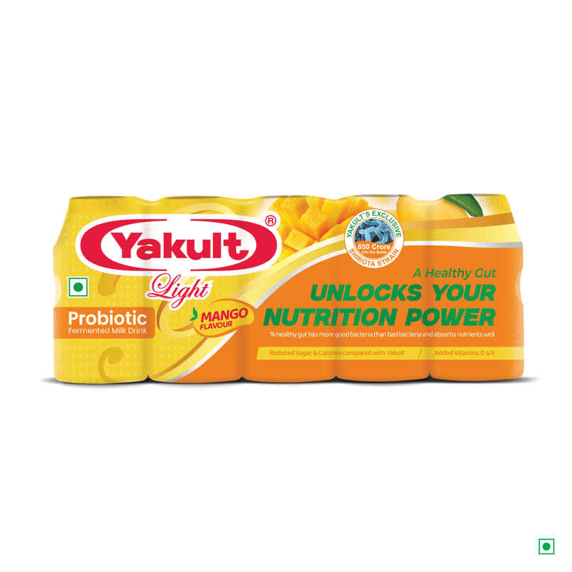 Yakult Light Mango Probiotic Fermented Milk Drink