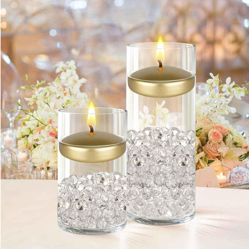 Round Wax Candle for Home Decor | Pack Of 6 | Se7en