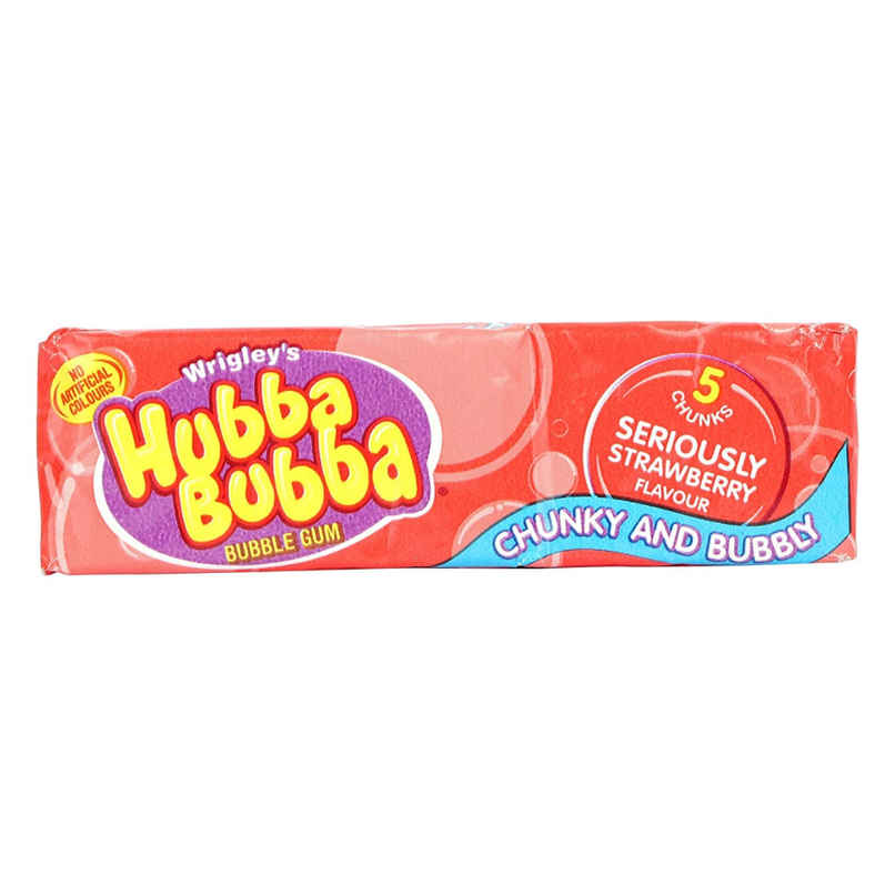 Wrigley's Hubba Bubba Seriously Strawberry Bubble Gum Wrigley's Hubba Bubba Seriously Strawberry Bubble Gum