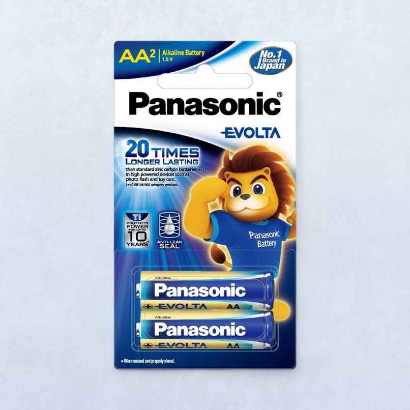 Panasonic Evolta Alkaline AA Battery - Anti-Leak Seal