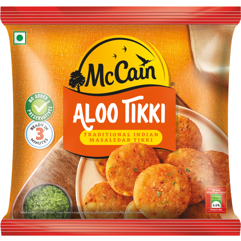 McCain Aloo Tikki | Frozen Ready To Cook Potato Snack McCain Aloo Tikki | Frozen Ready To Cook Potato Snack