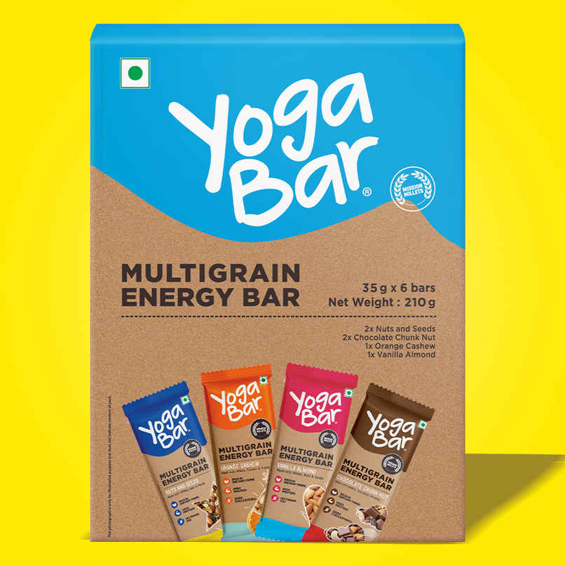 Yoga Bar Multigrain Energy Bar Variety Pack, Nuts, Seeds, Chocolate, Orange, Cashew, Vanilla Almond