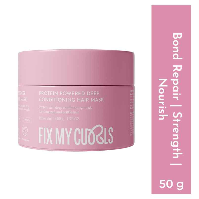 Fix My Curls Protein Powered Deep Conditioning Mask For Curly And Wavy Hair