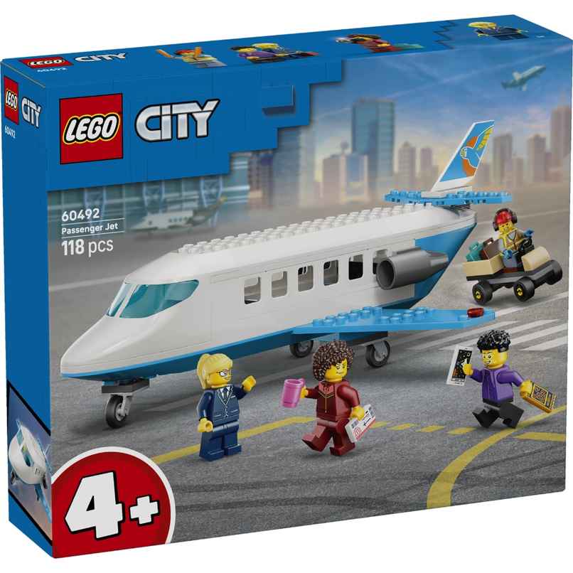 LEGO City Passenger Jet Airplane Toy Building Set | 60492