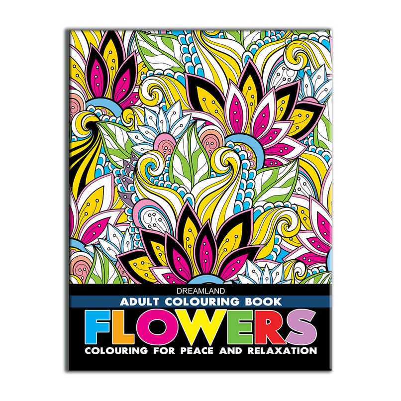 Dreamland Flowers Adult Colouring Book
