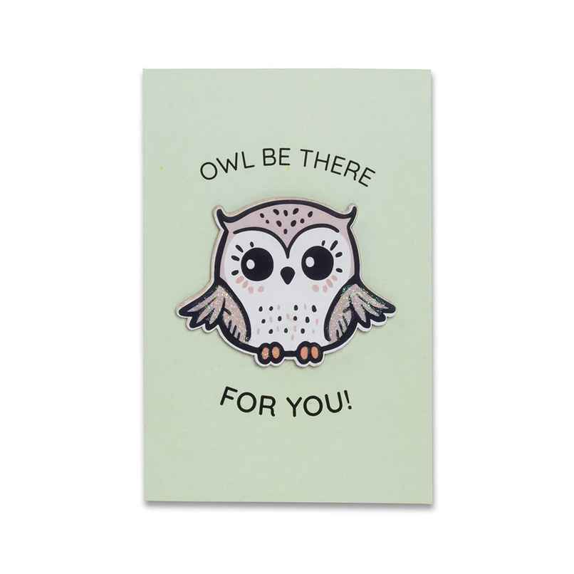 Itsy Bitsy 3d Greeting Card & Envelope Owl Be There 4 x 6 Inch Approx 2 Pc Lb