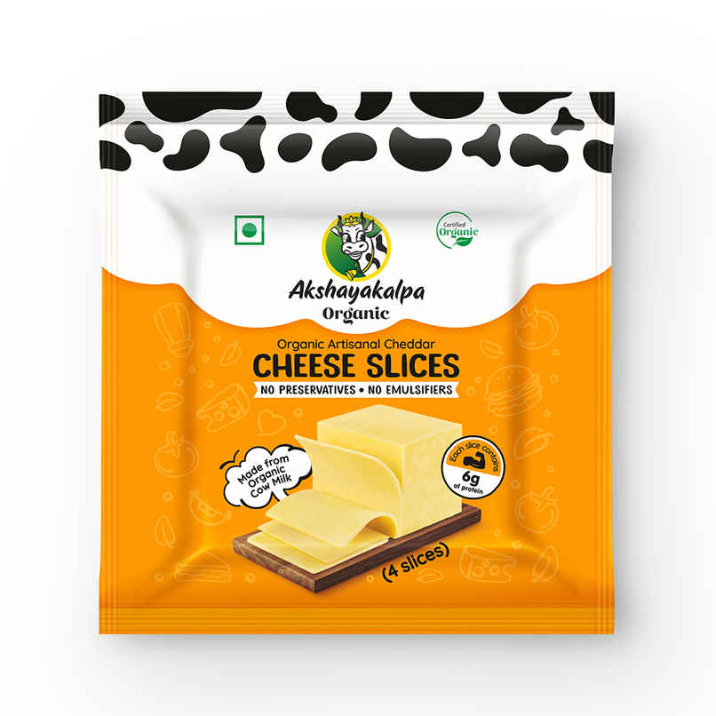 Akshayakalpa Organic Artisanal Cheddar Cheese Slices