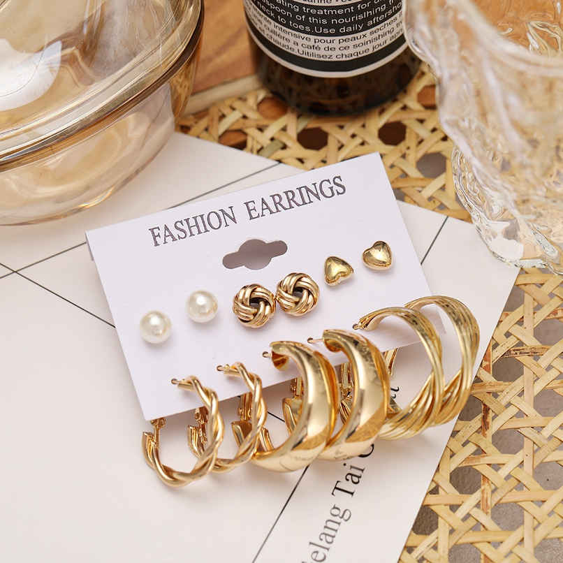 Shining Diva Fashion 11 Pairs Combo Set Stylish Hoop Stud Earrings for Women and Girls | 14949er