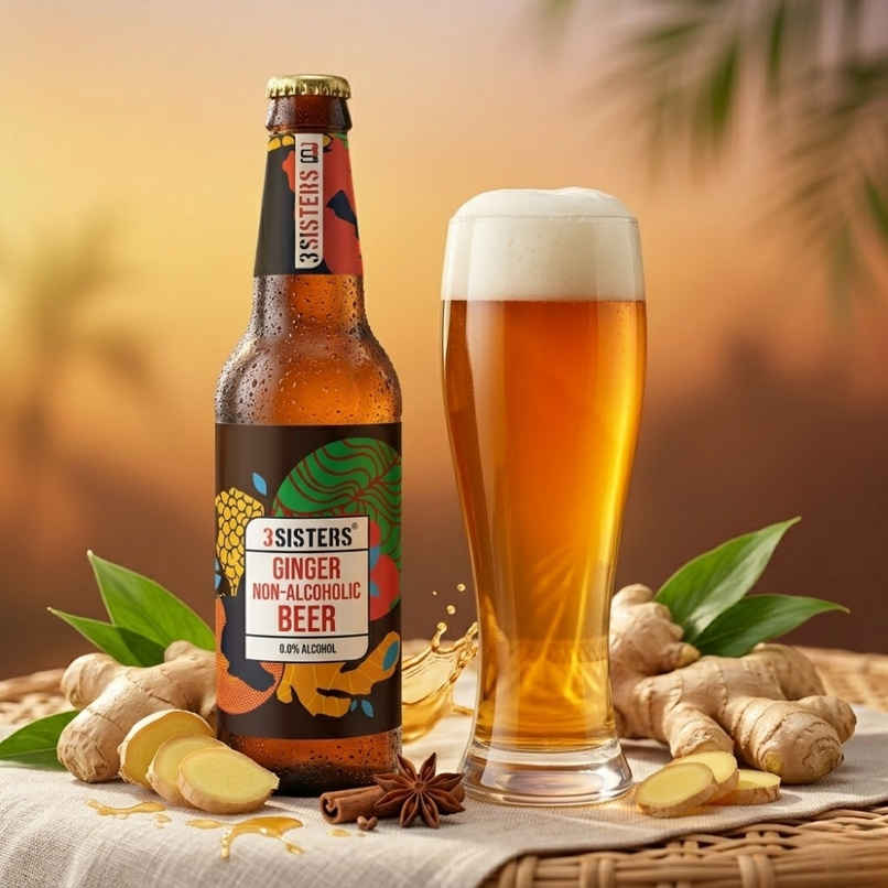 3 Sisters Ginger Non Alcoholic Beer 3 Sisters Ginger Non Alcoholic Beer