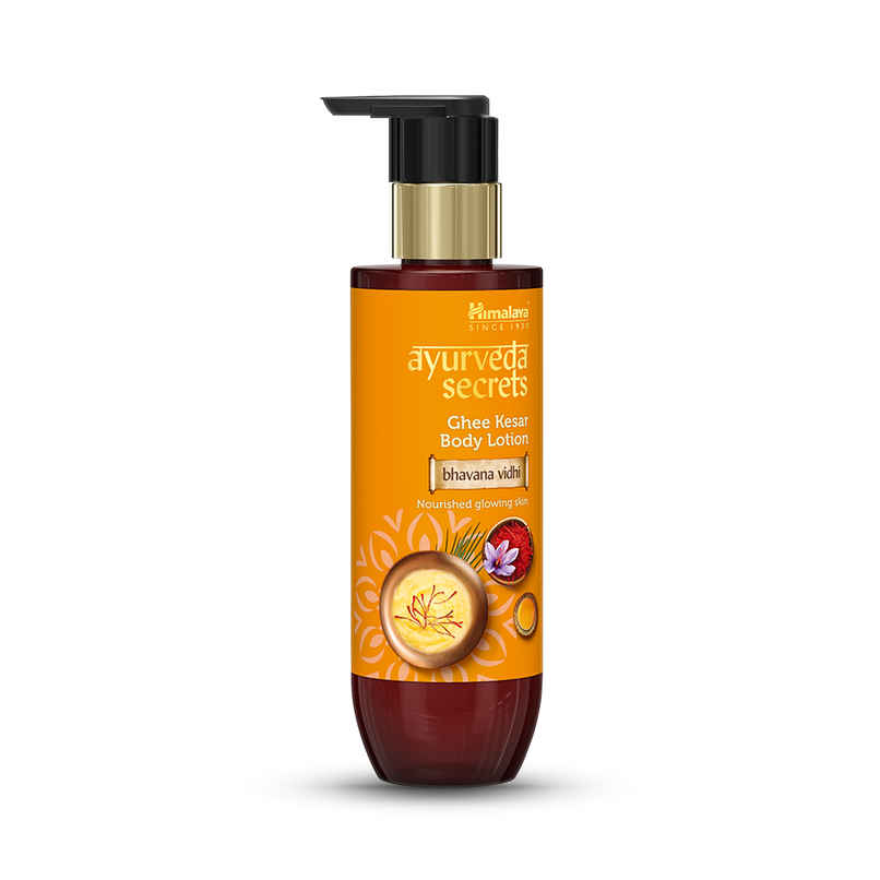 Himalaya Ayurveda Secrets Ghee Kesar Body Lotion | Nourished Glowing Skin Himalaya Ayurveda Secrets Ghee Kesar Body Lotion | Nourished Glowing Skin