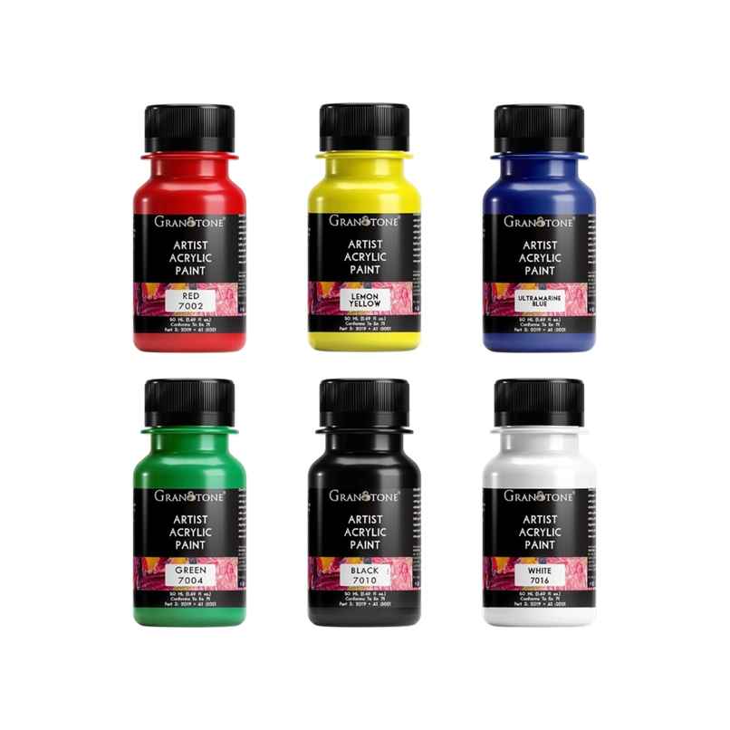 Granotone Primary Acrylic Color set | Multicolour