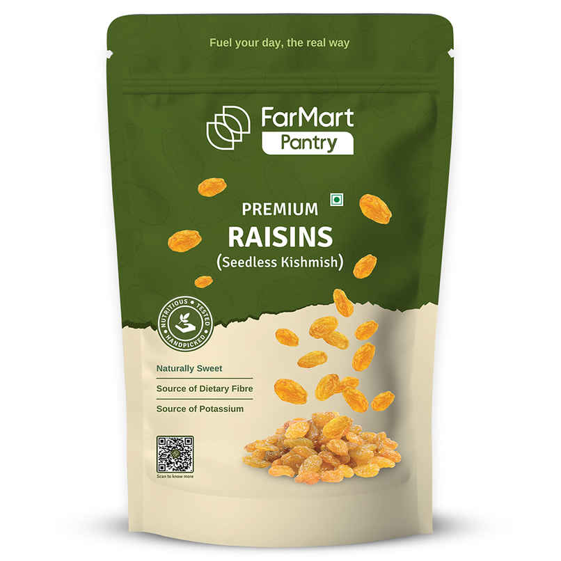 FarMart Pantry Pure Premium Seedless Raisins | Kishmish FarMart Pantry Pure Premium Seedless Raisins | Kishmish
