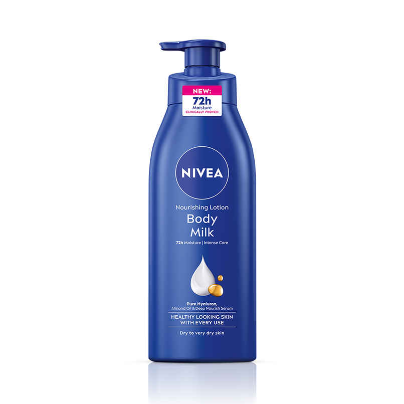 NIVEA Nourishing Body Lotion Body Milk|48 H Moisturization|2X Almond Oil|For Very Dry Skin