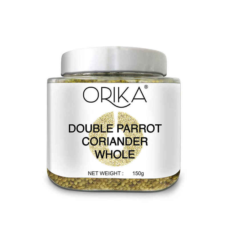 Orika Double Parrot Coriander Whole | Sabut Dhania Jar