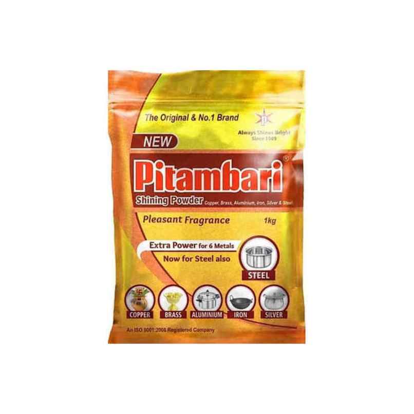 Pitambari Shining Powder | for Copper, Brass, Aluminium, Iron, Silver & Steel Pitambari Shining Powder | for Copper, Brass, Aluminium, Iron, Silver & Steel