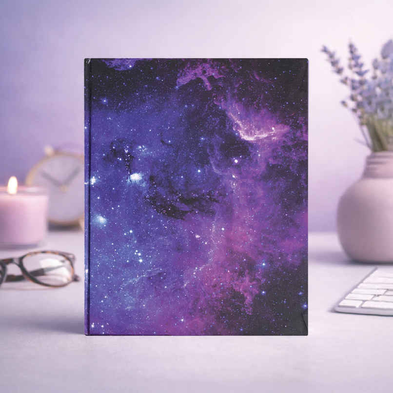 Papboo Hardboundnotebook Diary, (22 X 17.5 Cm, 80 Gsm, 140 Single Ruled Pages - Galaxy Papboo Hardboundnotebook Diary, (22 X 17.5 Cm, 80 Gsm, 140 Single Ruled Pages - Galaxy