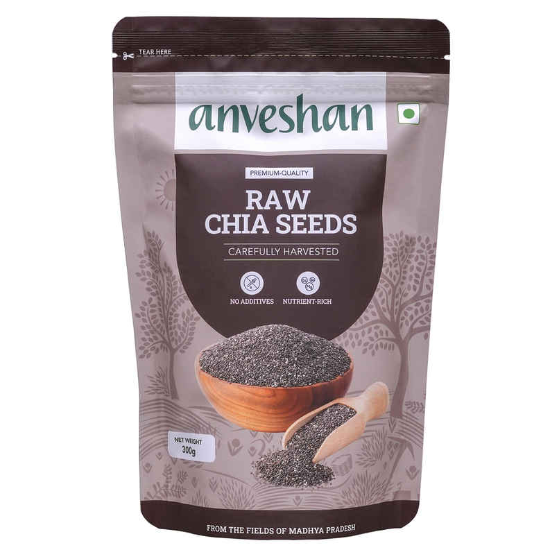 Anveshan Raw Chia Seeds Rich In Protein & Fiber
