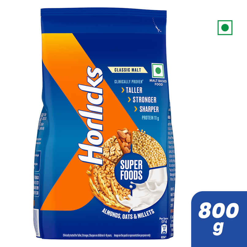 Horlicks Nutrition Drink Pouch | Superfoods