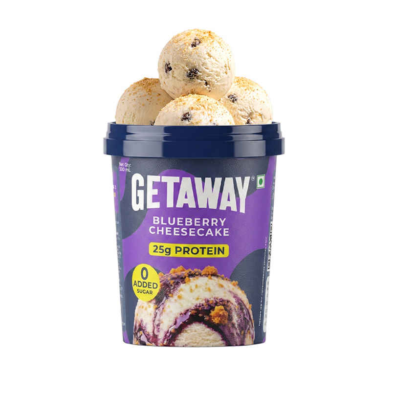 Get-A-Way Blueberry Cheesecake Ice Cream Tub | Zero Added Sugar
